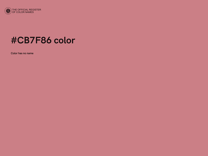 #CB7F86 color image