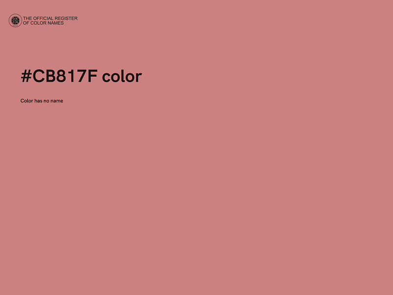 #CB817F color image