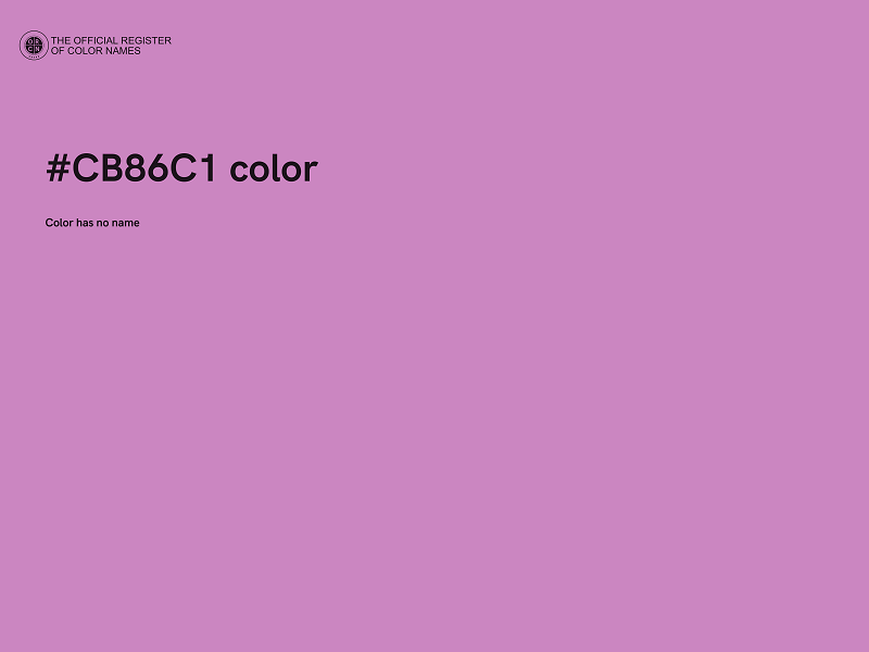 #CB86C1 color image