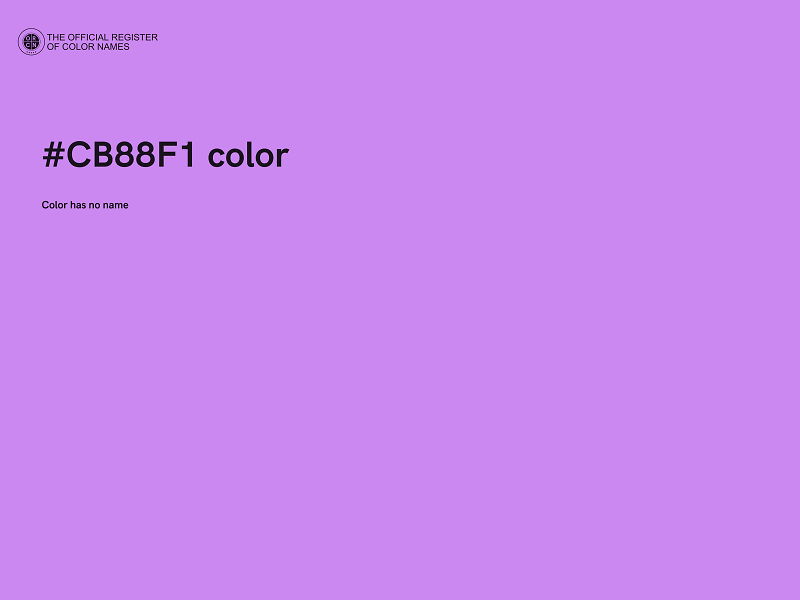 #CB88F1 color image