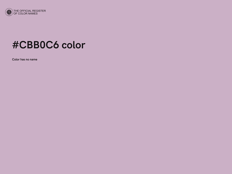 #CBB0C6 color image