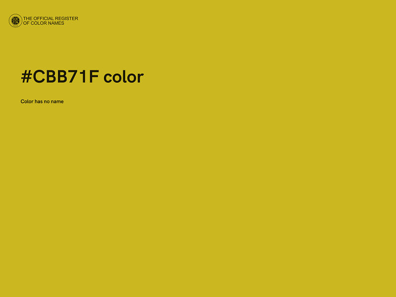 #CBB71F color image