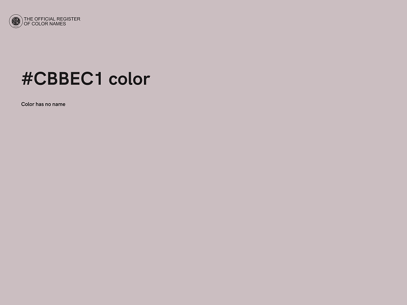 #CBBEC1 color image