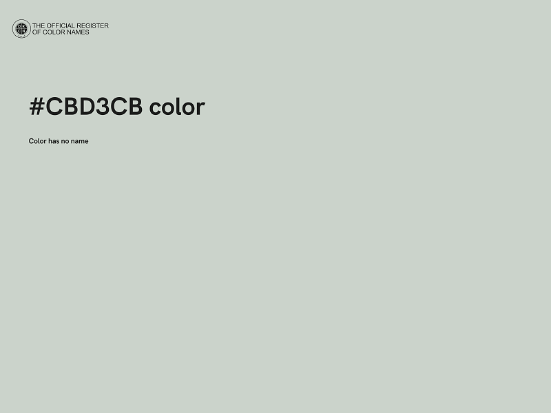 #CBD3CB color image