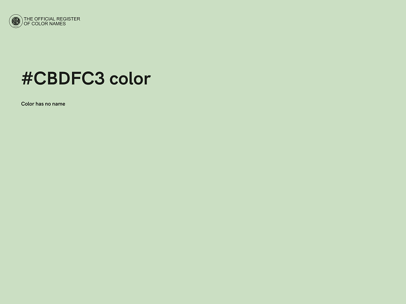 #CBDFC3 color image