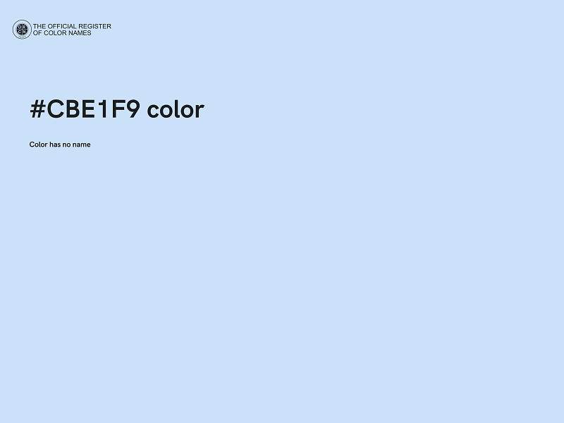 #CBE1F9 color image