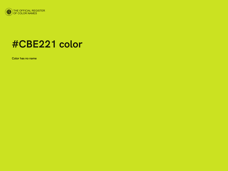 #CBE221 color image