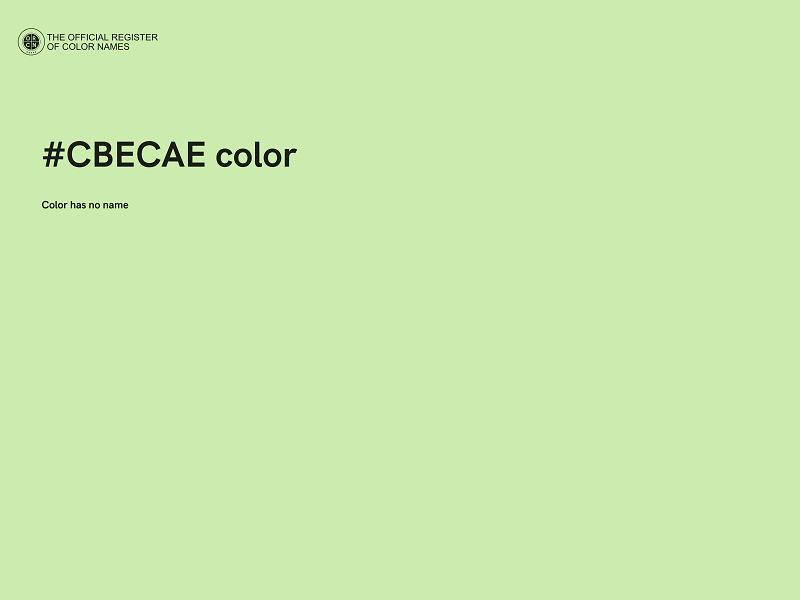 #CBECAE color image