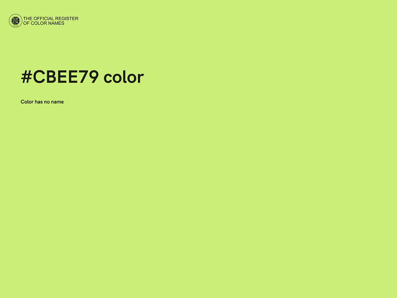 #CBEE79 color image