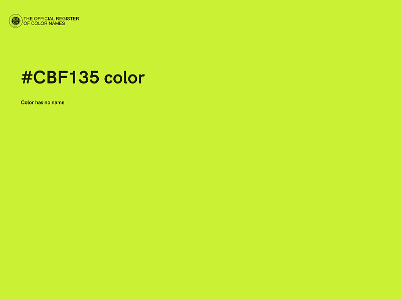 #CBF135 color image