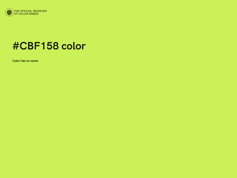 #CBF158 color image