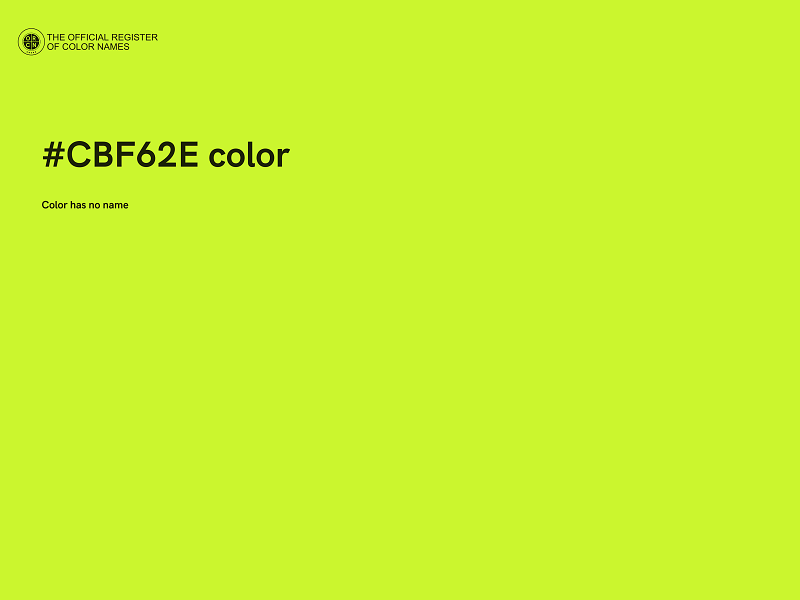 #CBF62E color image