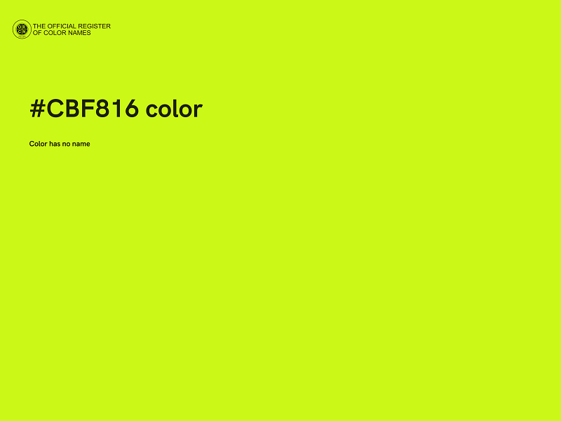 #CBF816 color image