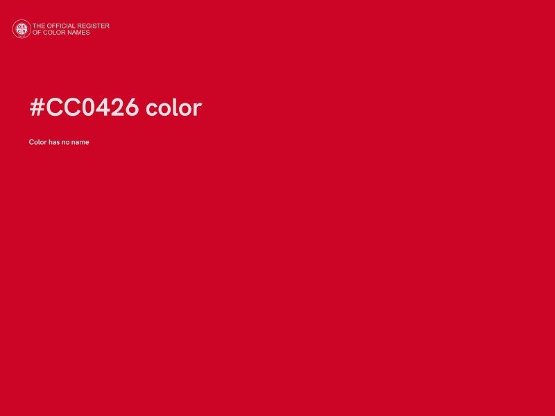 #CC0426 color image