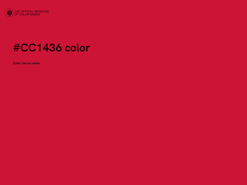 #CC1436 color image