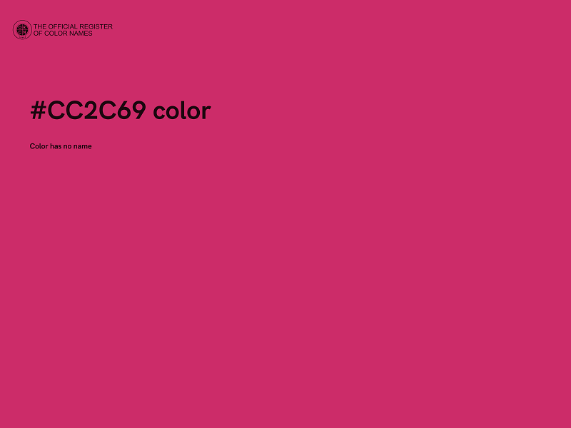 #CC2C69 color image