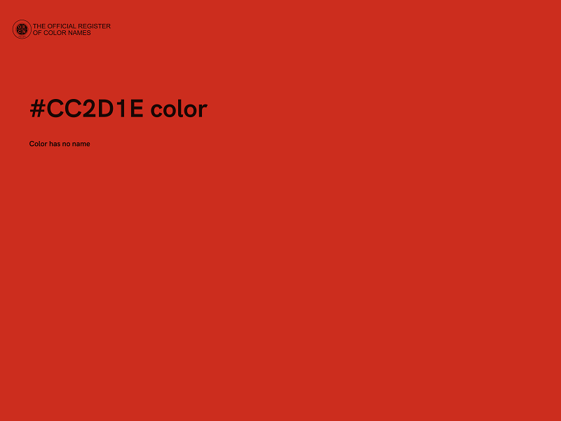 #CC2D1E color image