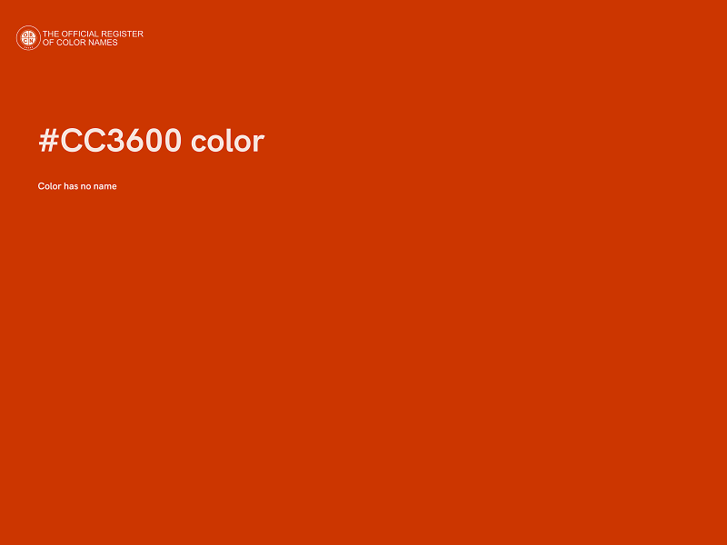 #CC3600 color image