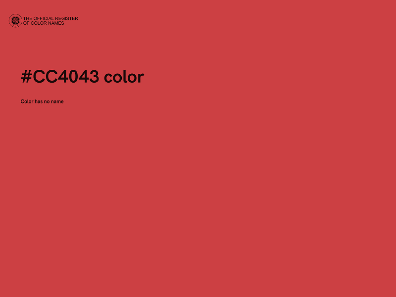 #CC4043 color image