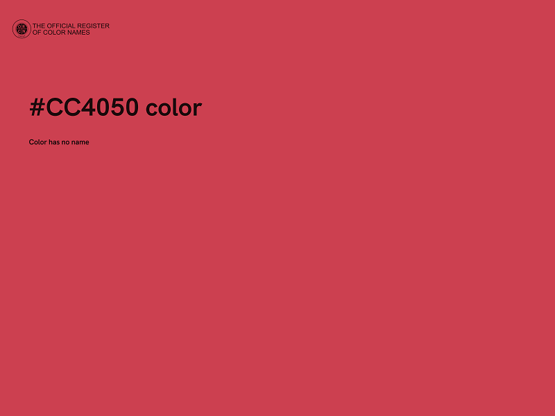 #CC4050 color image