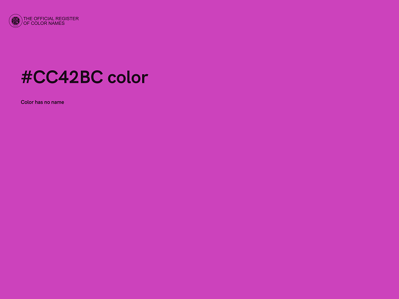 #CC42BC color image