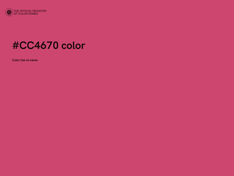 #CC4670 color image