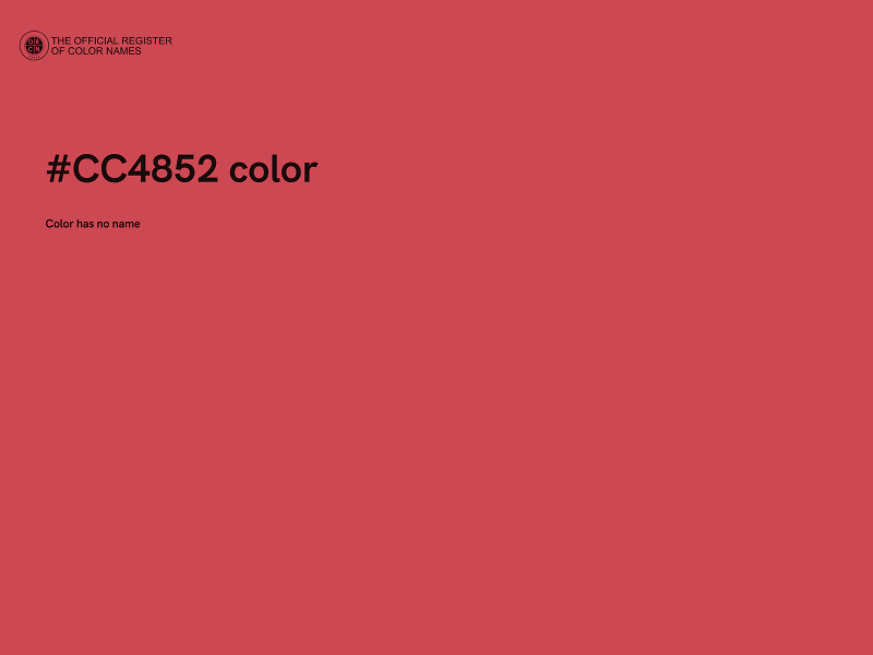 #CC4852 color image