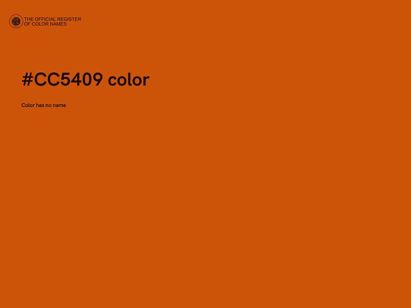 #CC5409 color image