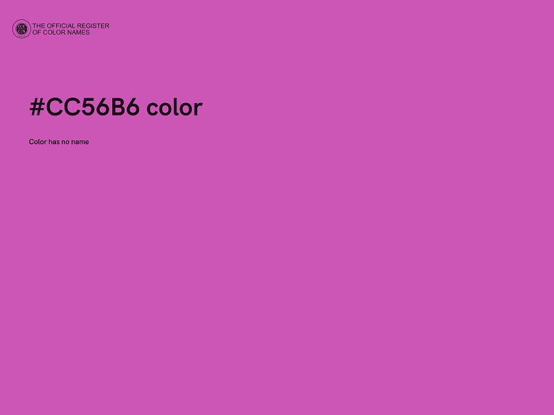 #CC56B6 color image