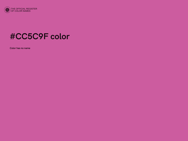 #CC5C9F color image