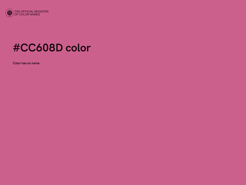 #CC608D color image