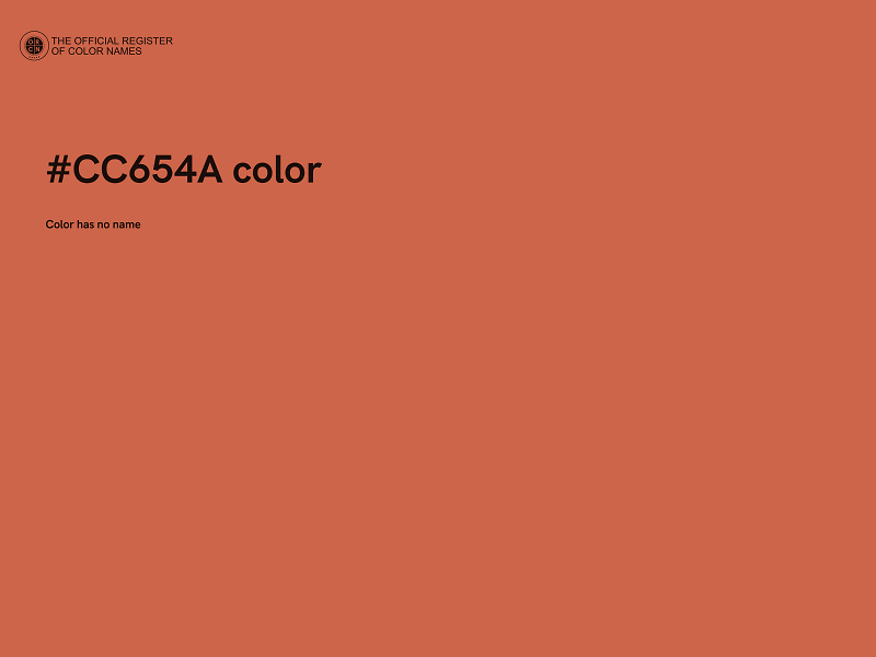 #CC654A color image