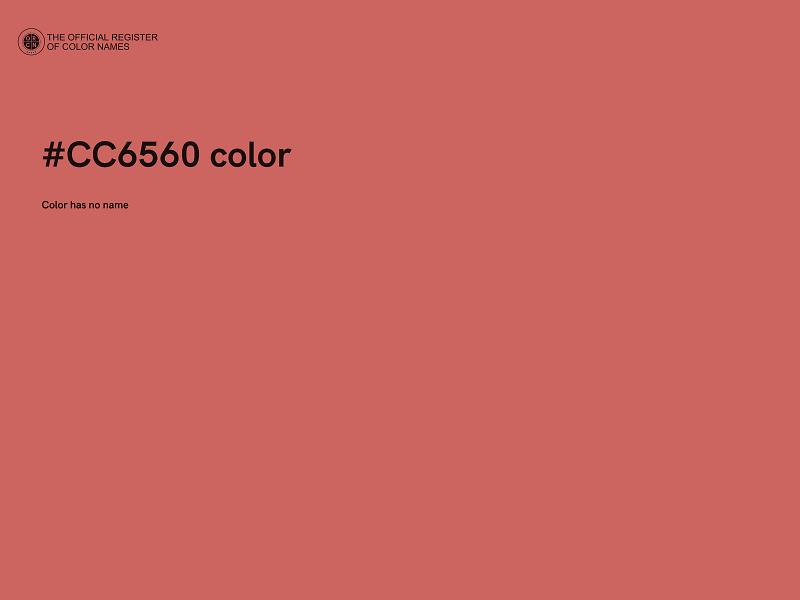 #CC6560 color image