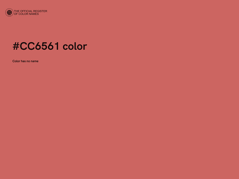 #CC6561 color image