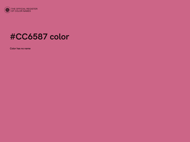 #CC6587 color image