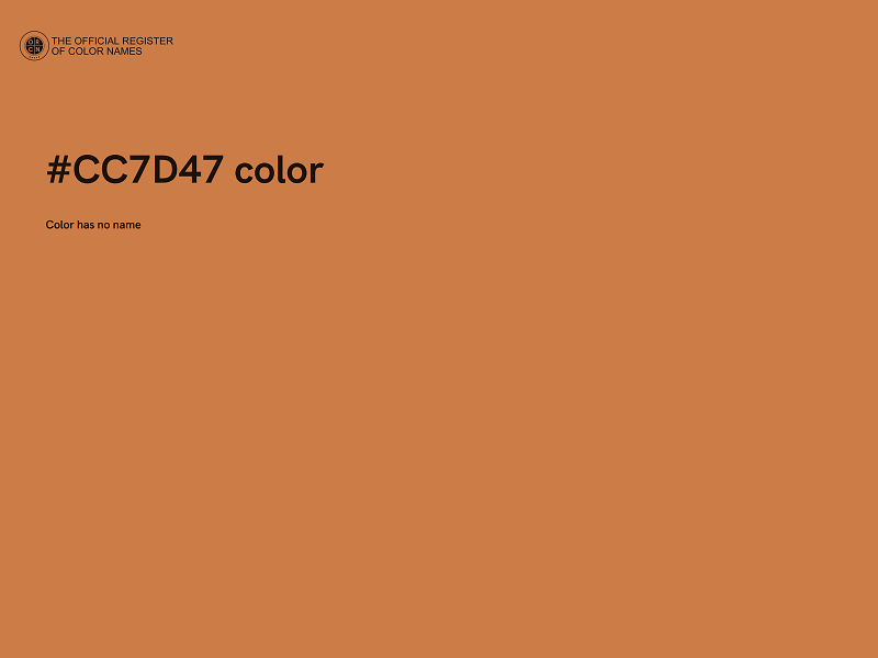 #CC7D47 color image