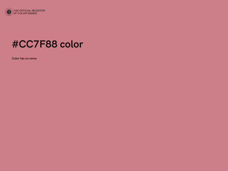 #CC7F88 color image