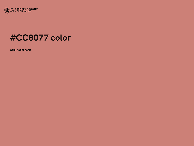 #CC8077 color image