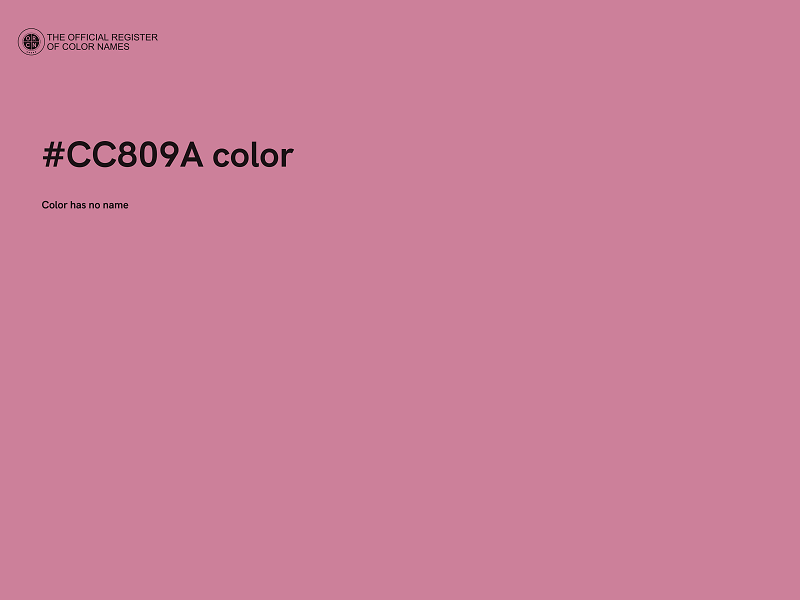 #CC809A color image