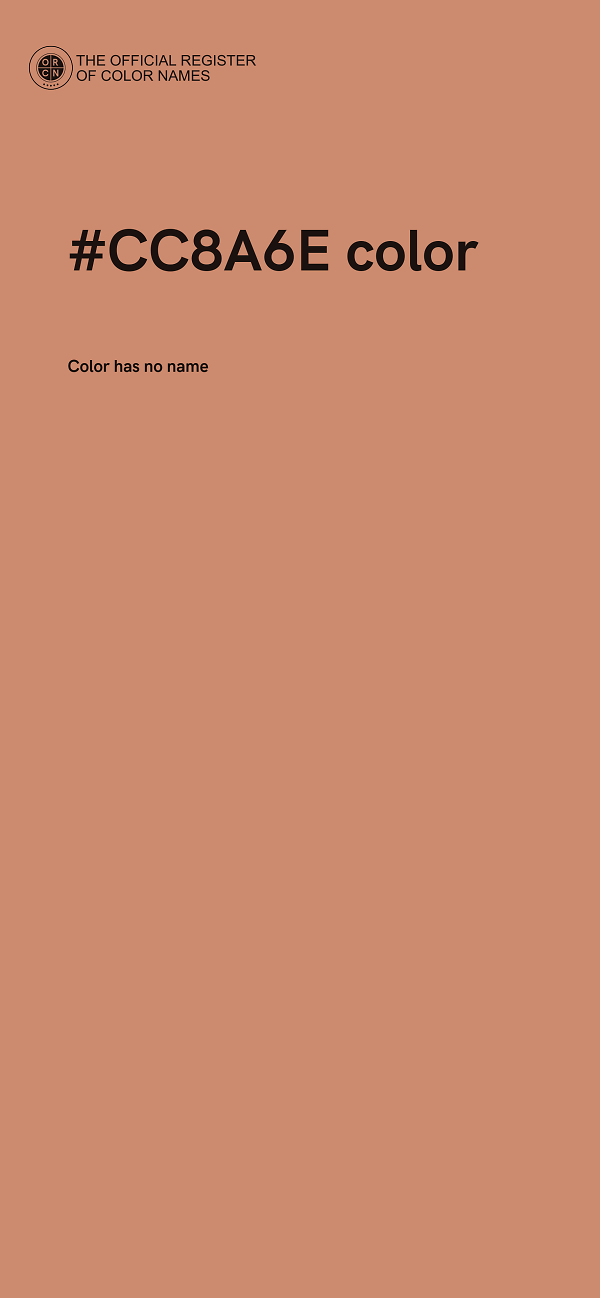 #CC8A6E color image