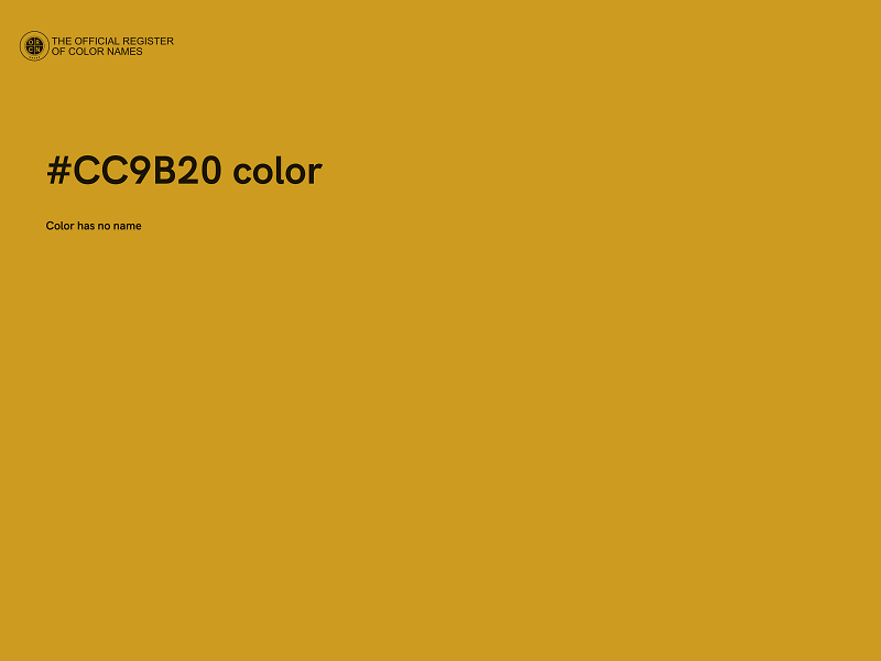 #CC9B20 color image