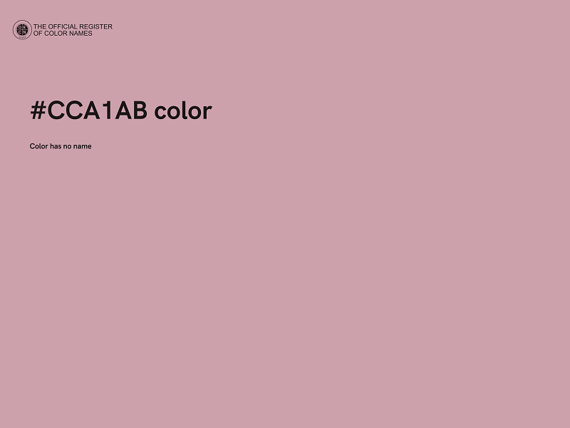 #CCA1AB color image