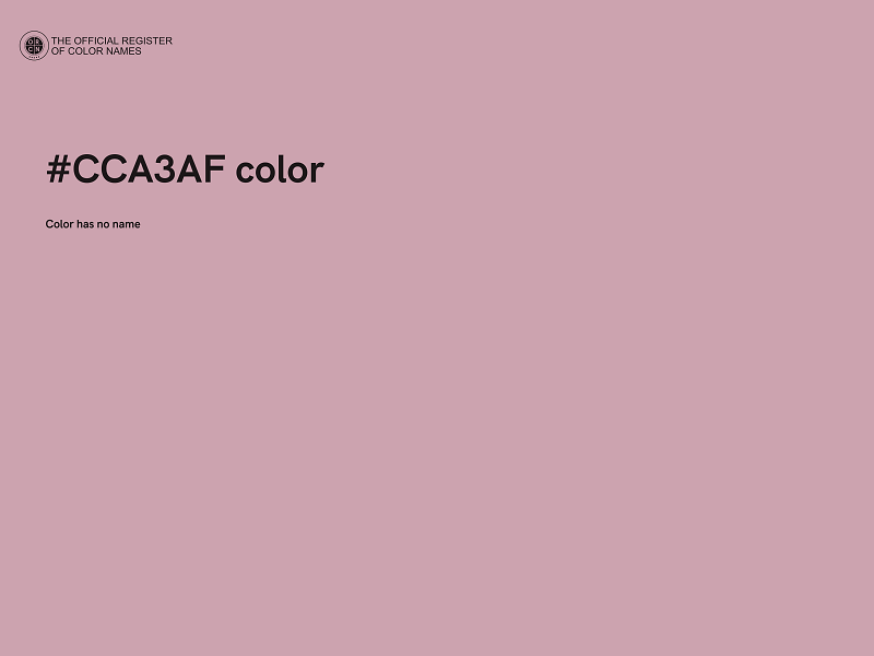 #CCA3AF color image