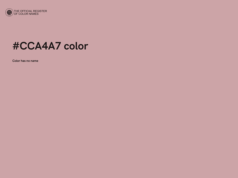 #CCA4A7 color image