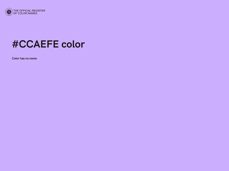 #CCAEFE color image