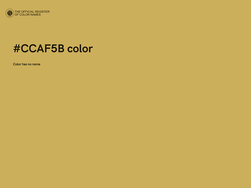 #CCAF5B color image