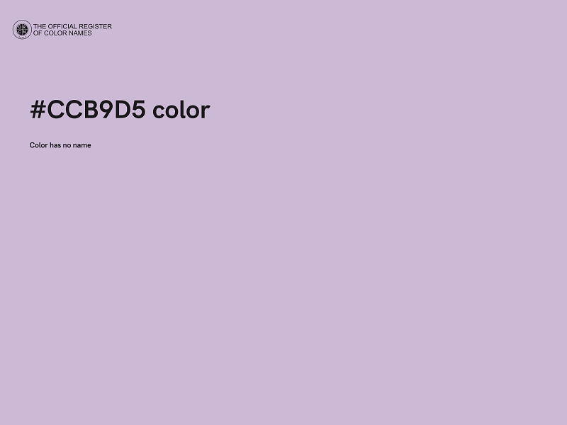 #CCB9D5 color image