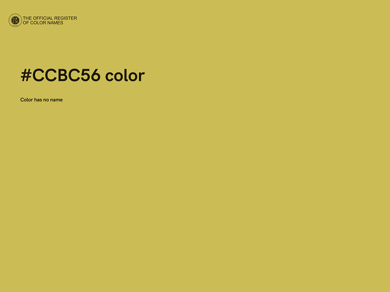 #CCBC56 color image