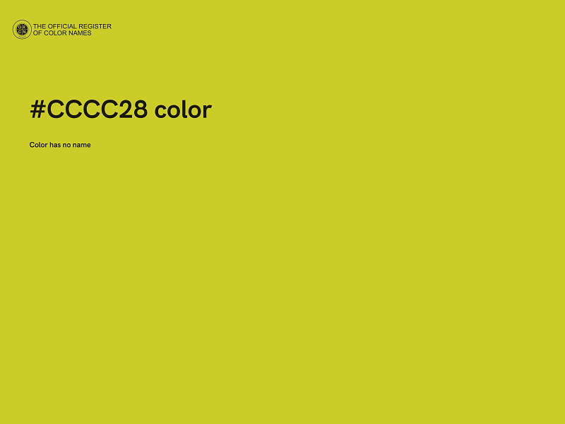 #CCCC28 color image