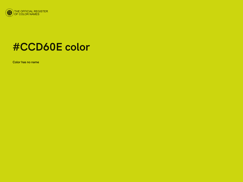 #CCD60E color image